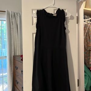 Loft dress with ruffled sleeves.